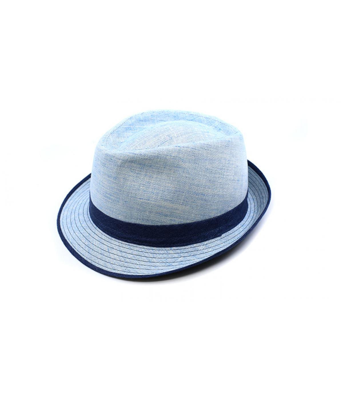  tessuto blu trilby